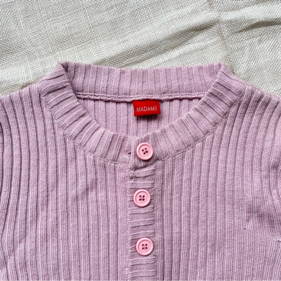 Madame Sweaters - Madame Mauve Ribbed Sweater